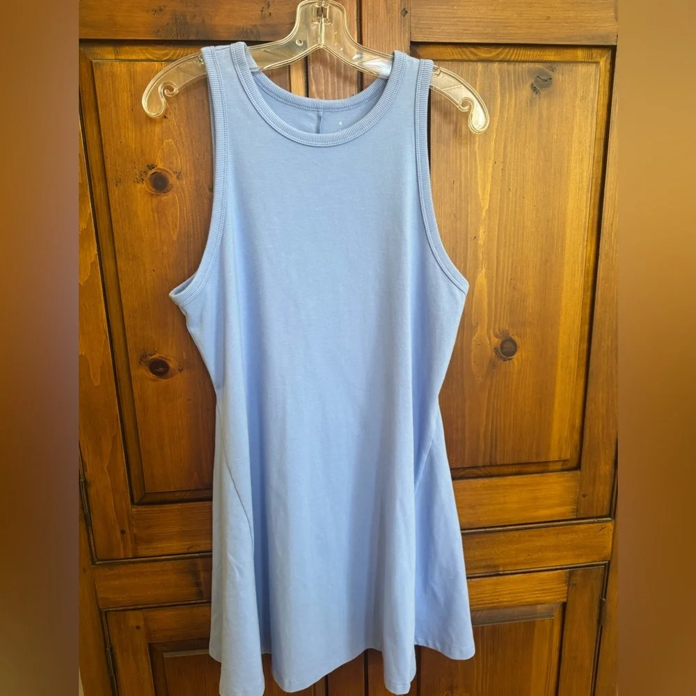 A New Day Size Large Sleeveless Light Blue Periwinkle A-Line Tank Dress. NWOT